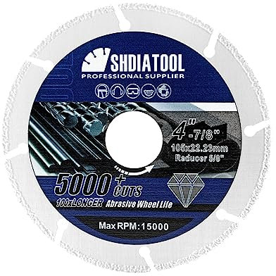 SHDIATOOL METAL SHOCK - Diamant Trennscheibe 100 x 1,4 x 22,23 mm - geeignet für Metall/Stahl/Inox - passend für Winkelschleifer