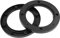 A ABSOPRO Car Speaker Spacer 4 Speaker Spacer Adapter Bracket Black(Set of 2)