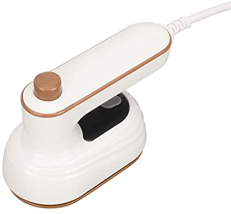 Mini Plancha, Plancha de Vapor Portátil de Mano con Mango Plegable Giratorio de 180°, Vaporizador de Ropa de Viaje de Calentamiento Rápido 3s para Coser, Acolchar, Manualidades (Enchufe de la UE)