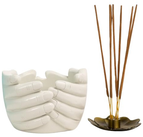 Prayer Hands Decorative Bowl & Incense Holder | Multi Purpose Use | Candle Holder