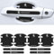 VIYOLI 8 Pieces Car Door Handle Protectors, for Peugeot 308 2008 3008 408 301 5008 Carbon Fiber Car Door Handle Stickers, Car Door Cup Handle Paint Scratch Protector