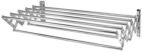 Tendedero de Ropa de 60 cm, Tendedero de Acero Inoxidable, Tendedero de Ropa Estable Plegable Toallero, Percha para Secadora de Ropa Montada en la Pared con Ganchos (Size : 60cm/23.6in) Marriage