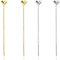Pendientes colgantes de acero inoxidable Pendientes de cadena larga para mujer Pendientes de cadena con borla (2 pares)