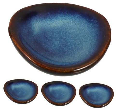 Ciieeo 4 Pcs Ceramic Chopstick Rest Ceramics Sushi Display Stand