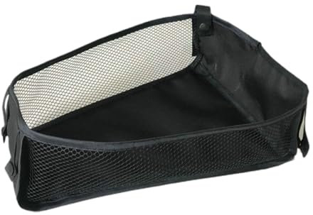 WMUVAZA Kinderwagenkorb, Aufbewahrungstasche für Kinderwagen, Kinderwagen Einkaufstaschen Organizer Wagen Kinderwagen Baby Aufbewahrungskorb Kinderwagen, Hängekorb, Kinderwagen Unterseiten Schwarz