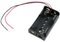 1 Pack Enclosed AAA x 2 Battery Holder Case with Cover, ON/OFF Switch Plastic Battery Storage Box Container Organizer with Switch Wires