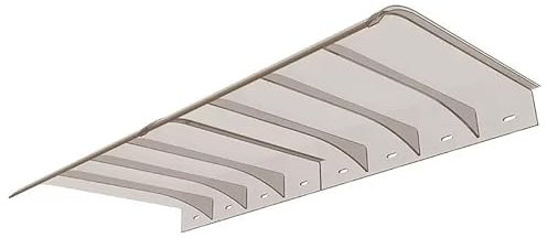 SZITW Terrassenüberdachung für den Außenbereich, Fenstermarkise, Haustürüberdachung, Außenverandamarkise aus Polycarbonat, Regenschutz, Schattenüberdachung, für UV-, Regen- und Schneeschutz, Schut