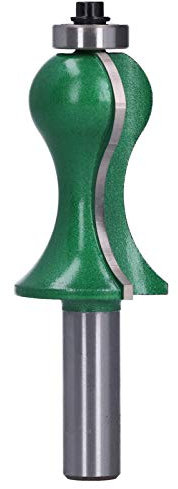 Halbrunder Fräser, 12 mm Schaft, halbrunder Holzfräser, Flötenlinie, Holzbearbeitungswerkzeug, Fräser für Tür, Tisch, Schrank, Regal