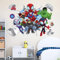 3D Wandaufkleber Aufkleber, Kinderzimmer Hero Wandsticker Wohnzimmer Küche dekorative Wandaufkleber Cartoon Wandtattoo Kinderzimmer Babyzimmer Hause Wanddekoration