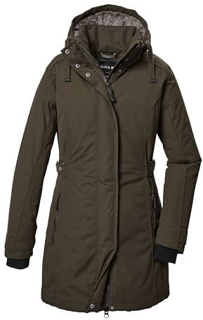 G.I.G.A. DX Damen Funktionsparka/Parka wasserdicht mit abzippbarer Kapuze GW 70 WMN PRK, olive brown, 38, 41863-000