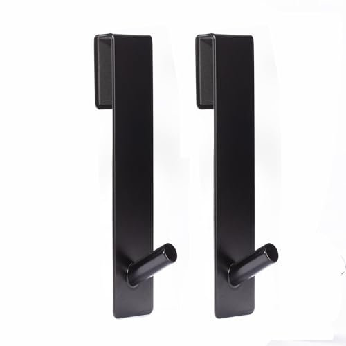 XAQAMY 2 Piezas Perchero Puerta Baño, Ganchos Colgador Puerta, Gancho para Mampara de Ducha, Perchero para Puerta Sin Taladrar Acero Inox Gancho de Puerta para Colgar Ropa (17.8CM)