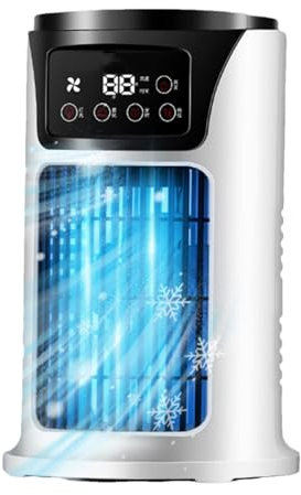 Refroidisseur d'air portable, ventilateur de climatiseur, Ventilateur de climatisation pour chambre à coucher, Petit refroidisseur d'air de ventilateur de refroidissement silencieux de climatisation p