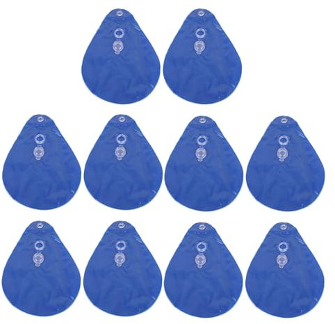 HUSHUI 10Pcs Pool Cover Weights PVC Winter Pool Tarp Hanging Water Bag for Above Ground Swimming Pool Cover (Blue)