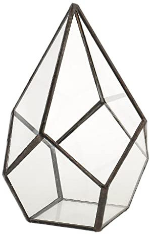 Geometrische Form Glas Blumentopf Terrarium Box Sukkulenten Pflanzkasten Halter