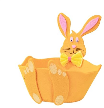 Osterhasen Nest - Leichter Cartoon Bunny Osterkorb, lebendiger Urlaubstisch Ornament | Eiersuche Hase Storage Box, Frühlingsfeierdekor für Leckereien, Pralinen, Leckereien, kleine Geschenk