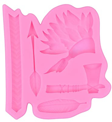 Pfeil Feder Indian Kopfschmuck Geformt Silikonform Fondant Schokoladenform Kuchen Dessert Form Backdiy Vorräte
