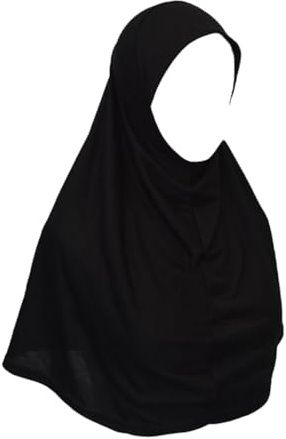 Oriental Trade Pull-On One Piece Turlu Hijab for Girls & Women, Cotton Blend Instant Amira Style Headscarf, Available in Small, Medium, Large & XXL – Please Check Size Chart