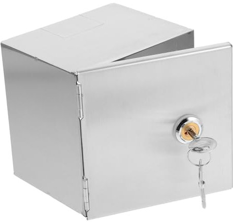 ARTIBETTER Stainless Steel Lockable Outlet for Type Wall Switches Heavy Duty Weatherproof Electrical Protector with Antitheft Design for Outdoor and Industrial Use