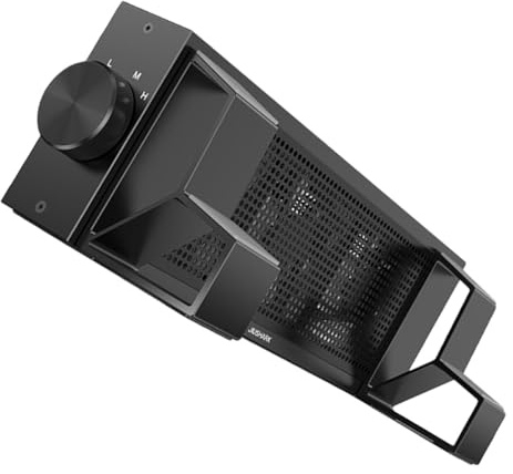 MUELODSIC Adjustable Laptop Cooling Stand with 3-Speed Rgb Fan, Heat Dissipation Rack for Notebooks, Practical Laptop Radiator Compatible with Gaming and Home Use