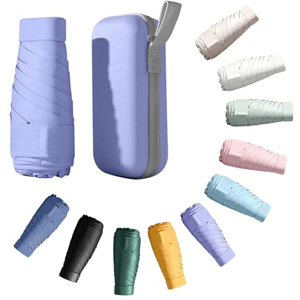 CBHTMY Paraguas colorido, paraguas pequeño, paraguas de bolsillo, mini paraguas de bolsillo, adecuado para festivales y regalos de cumpleaños.