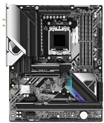 for X670E Pro RS Carte mère X670 Support 7900 7800X3D 7700 7600X 7500F CPU DDR5 7200MHz M.2 PCIe 5.0 AM5 ATX for ASRock, Pièces