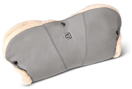 Moon Handmuff Premium, Windel Blaubär | Wasser- und windabweisender Handwärmer mit kuscheligem Innenfutter, | Handschuhe Ideal für kalte Tage | Einfach anzubringen