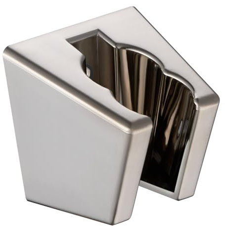 Handheld Shower Head Bracket with Two Slot, Aomasi Bidet Sprayer Hanger Bathroom Hose Shower Wand Holder Wall Mount Brushed Nickel