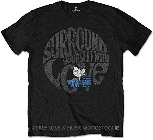 T-Shirt # M Black Unisex # Surround Yourself