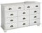 IDIMEX Schubladenschrank Sideboard Colmar, Schubladenkommode Anrichte mit 11 Schubladen, Kiefer massiv, weiß lackiert