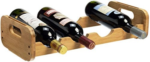 RTA 4 Bottle Bamboo Open Modular Wine Rack