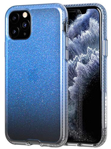 tech21 Pure Shimmer Mobile Phone Case Compatible with iPhone 11 Pro Ultra Thin, Shimmer Effect and Drop Protection, Blue