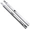 BE-TOOL Lot de 6 glissières de tiroir en métal de 17 mm avec roulement à billes (longueur 400 mm)