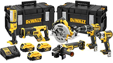 Pack de 6 outils DEWALT XR 18V 5Ah Li-Ion - DCK623P3