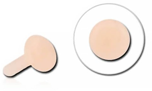 Inoki - 2 mm große Bioflex-Minischeibe für aufsteckbares Labret für unsichtbares Piercing - Durchmesser 2 mm - Fleisch