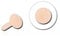 Inoki - Bioflex Mini Disc für Clip-On Labret Unsichtbares Piercing - Durchmesser 2 mm - Fleisch