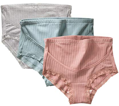FEOYA Enceinte Maternité Taille Haute Maternité Slips Culotte Femme Endormie Soutien Abdominal Ceinture De Maternité sous-Vêtements