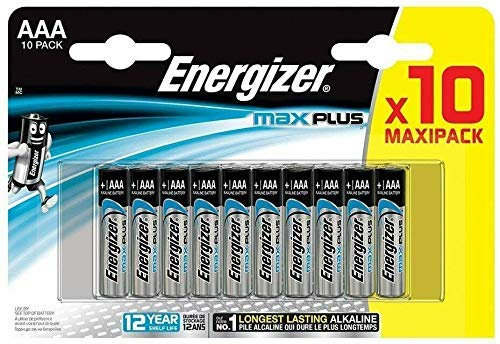 Frenterprises Energizer Max Plus AAA Advanced Alkaline Battery – Long Lasting Reliable Energy – Heavy Duty Cell Battery – Pack of 10