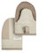 KitchenAid Kitchen Aid Beacon Mini Oven Mitt Set, 5.5x8, Milkshake/Beige