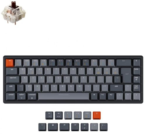 UK Keychron K6 Bluetooth RGB Backlit Hot-Swap Tactile Switches Aluminium Mac/PC 65% Keyboard