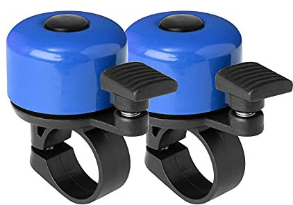 Binudum Fahrradklingel 2er Pack Laut und Melodisch Klang Fahrrad Klingel Klassisch Mini Fahrradglocke für Kinder und Erwachsene für Rennrad, Mountainbike und Roller