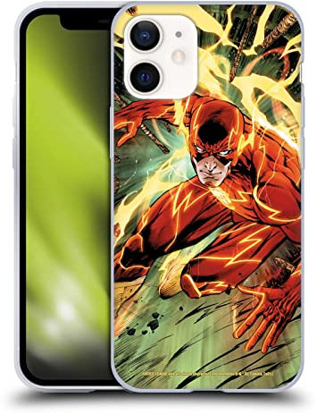 Head Case Designs Offizielle Justice League DC Comics Neu 52#9 Das Flash-Comicbuch-Cover Gelhülle [Militärischer Schutzgrad] Kompatibel Mit Apple iPhone 12 Mini Und Kompatibel Mit MagSafe