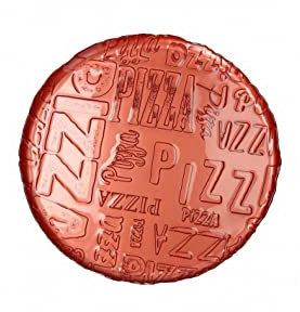 BRANDANI PIATTO PIZZA ARANCIO VETRO