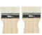 Haowul 2pcs Brosse De Laine À Poignée en Bois pour Aquarelle Murale en Acrylique Peinture À l'huile Pinceau À Maison