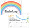 Einladungskarten Kindergeburtstag 12er Set Regenbogen - Geburtstagseinladungen für Mädchen und Jungen bis 10 Jahre – Bunte Partyeinladung zur Geburtstagsfeier, Einladung Kinder, Karte, Geburtstag