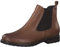 Tamaris Chelsea Boots für Damen, Stiefeletten für Damen, Braunes Nussleder, 4.5 UK