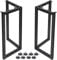H JINHUI Table Legs Set of 2, Industrial Furniture Legs, Metal Coffee Table Bench Legs 71cm (H) x 45cm (W), with Screws and Floor Protectors for Home Office Dining DIY, Black, 28inch Butterfly