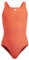 adidas Mädchen Cut 3-Stripes Swimsuit Badeanzug, Bright Red/White, 7-8 Years