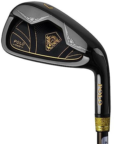 Professional #7 Iron Golf Club Iron with Carbon Shaft for Right Handed Mens Golf Irons (Black)