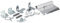 LUTH Premium Profi Parts Compatible avec kit de montage Beko 1784430046 pour porte de meuble sur lave-vaisselle