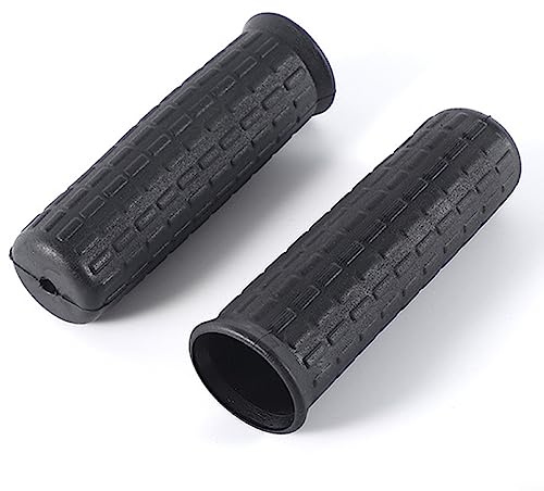 Gummigriffe für Schubkarre, 12–32 mm Innendurchmesser, runde Rohre, schwarz, Ersatzgriffe, Universalgriffe, Griffe (114 x 16 mm), 2 Stück